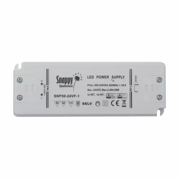 Snappy LED Power Supply 24V DC 50W Pluggable